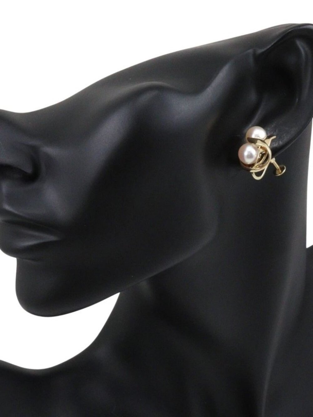 MIKIMOTO Pearl Earring K14 Yellow Gold/Pearl 7.3g Women